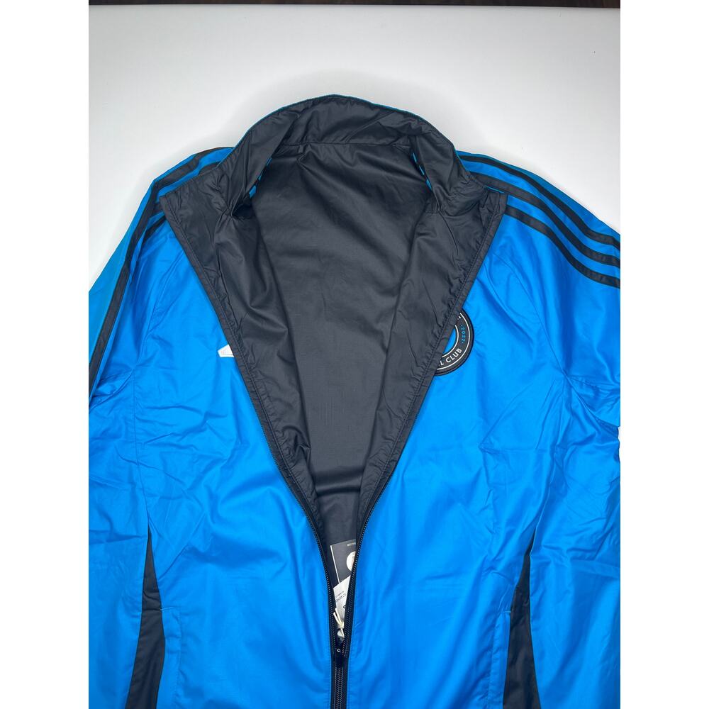 Adidas Charlotte FC Jacket Reversible Anthem Full Zip MLS Blue Size Small Men's - Picture 4 of 11